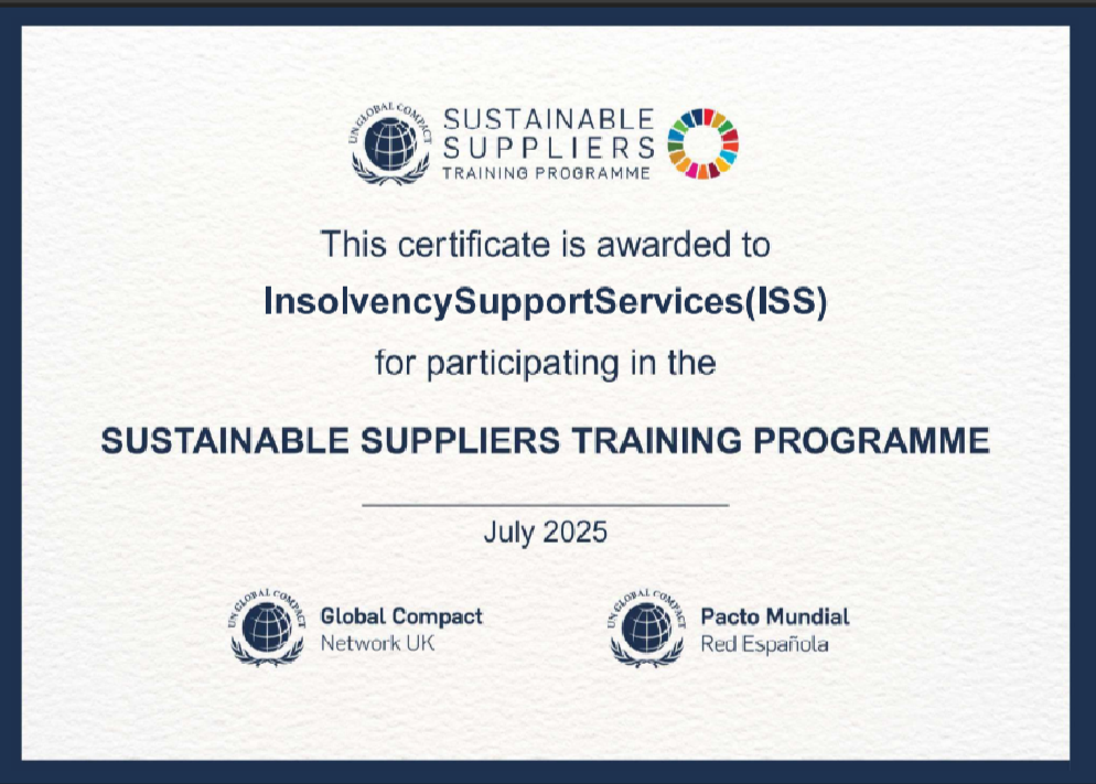 Certificate for Sustainable Suppliers Training Programme